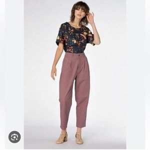 Princess Highway Bonnie Pant in Grape / Mauve